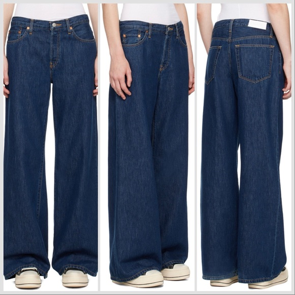 Re/Done Denim - RE/DONE Mid Rise Palazzo Jeans